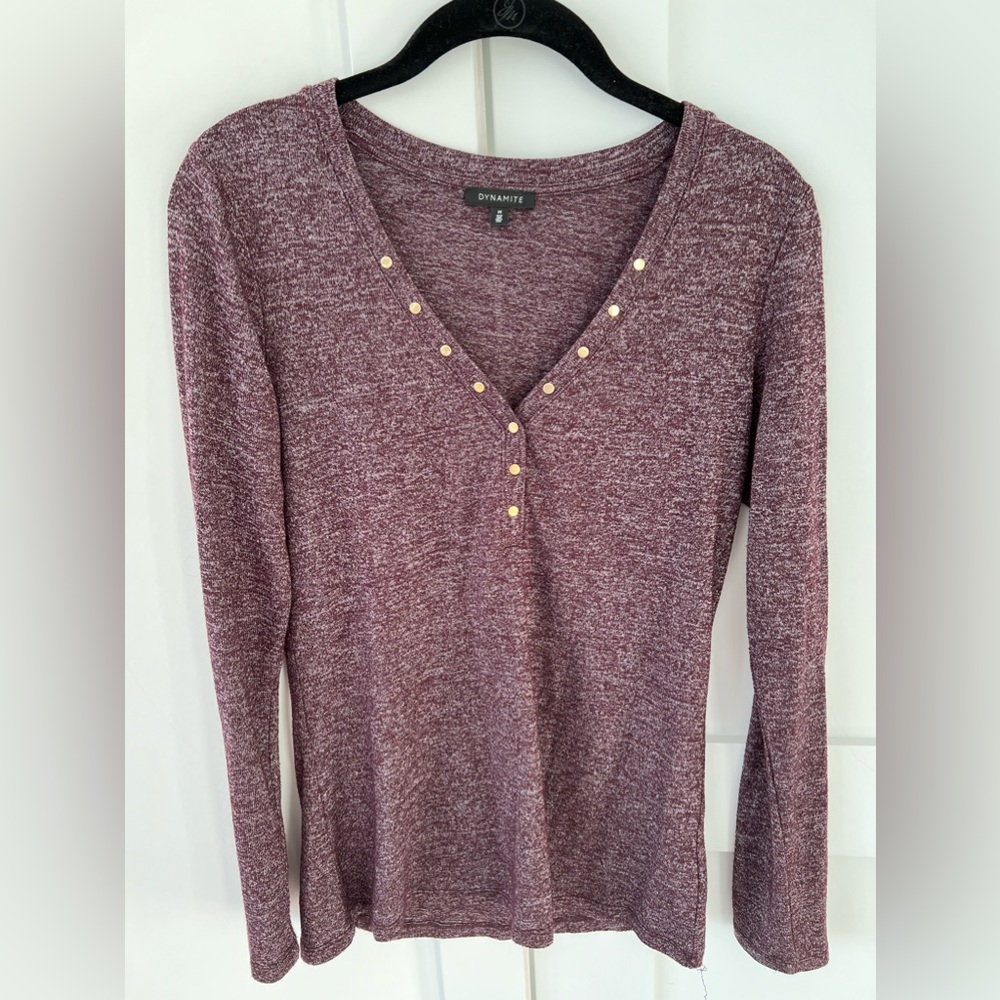 Purple Dynamite Henley Shirt